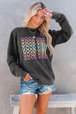 GOOD VIBES Graphic Pullover Sweatshirt