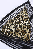 Lace Mesh Patchwork Bralette Lingerie Set