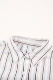 Striped Buttons Closure Long Sleeve Shirt