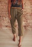 Drawstring Waist Pockets Sweatpants