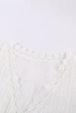 Crochet V Neck Textured Tank Top