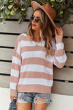 Striped Colorblock Knit Sweater