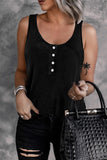 Button Loose Tank Top