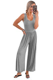 Sleeveless Wide Leg Jumpsuit