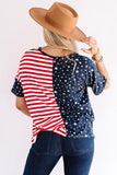 July 4th Stars and Stripes USA Flag Tee