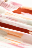 Multicolor Brushstroke Printed Smocking Blouse