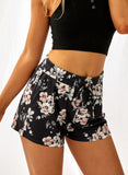 Camo Drawstring Elastic Waist Shorts