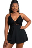 Lace See-through Plus Size Chemise