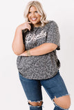 Leopard Print Shift Plus Size Top