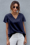 V Neck Short Sleeve Tee