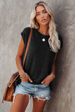 Pocketed Tee with Side Slits