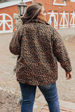 Plus Size Leopard Jacket