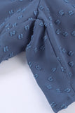 Smocked Waist Swiss Dot Casual Shorts