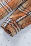 Plaid Color Block Patchwork Shirt Jacket with Pocket