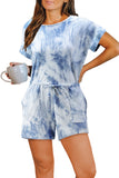 Pocketed Tie Dye Knit Romper