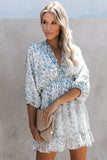Ruffle Tiered Babydoll Style Mini Dress