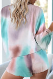 Multicolor Tie-dye Loungewear Set