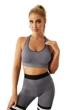 Striped Splicing Yoga Fitness Activewear Leggings