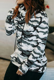 Camo Cowl Neck Sweatshirt