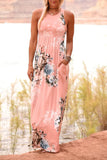 Floral High Waist Maxi Dress