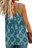 Spaghetti Strap Boho Printed Holiday Camisole
