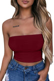 Strapless Tube Crop Top