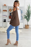 Turtleneck Cold Shoulder Sweater