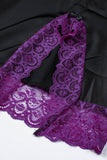 Lace Spice Satin Babydoll with Slit