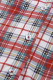 Plaid Long Sleeve Christmas Pajama Set