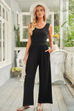 Sleeveless Wide Leg Jumpsuit