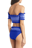 Smocked Bardot Bikini Set