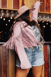 Fringe Plus Size Cropped Jacket