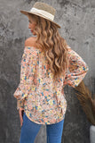 Off The Shoulder Smocked Floral Top