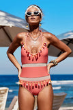 Mesh Patchwork One-piece Swimsuit