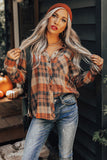 Plaid Pocket Buttoned Long Sleeve Shirt