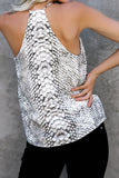 Leopard Printed Racerback Tank Top