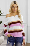 Color-lump Patchwork Sweater