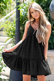 Polka Dot Texture Slip Mini Dress