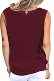 Crisscross Hollow-out Knit Tank Top