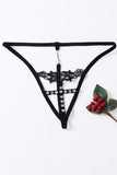 Timeless Elegance Peek-A-Boo Rhinestone G-string
