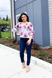 Bring on The Floral Off The Shoulder Top