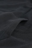Snap Button Pullover Hoodie with Pocket