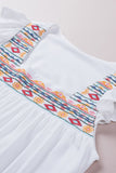 Embroidered Babydoll Top