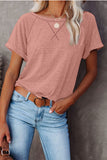 Heathered Round Neck T-shirt