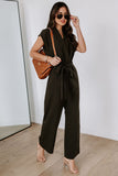 Fabiola Pocketed Tie Waist Wide Leg Jumpsuit