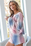 Floral Print White Knit Lounge Set