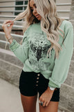 Dream on Dreamer Graphic Print Pullover Sweatshirt