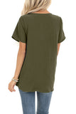 Button Up Front Tie Detail Woven Top