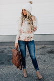 Floral Hoodie with Kangaroo Pocket