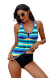 Tie-dye Racerback Tankini Swimsuit